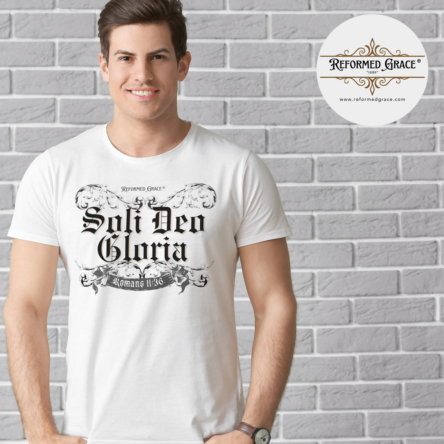 Soli Deo Gloria – Reformed Grace 5 Solas Collection Unisex T-Shirt